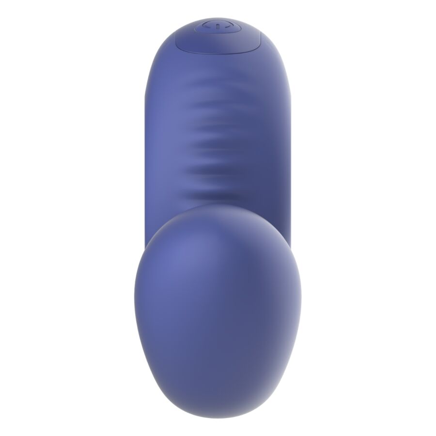 Vibromasseur point G et clitoris double moteur en silicone — détail produit