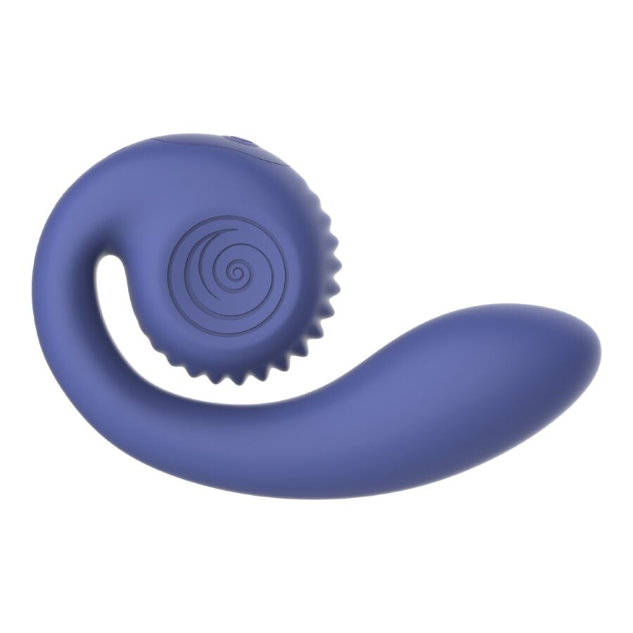 Vibromasseur point G et clitoris double moteur en silicone — vue principale