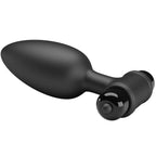 Plug anal vibrant Super Power en silicone — détail texture surface