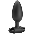 Plug anal vibrant Super Power en silicone — vue de profil