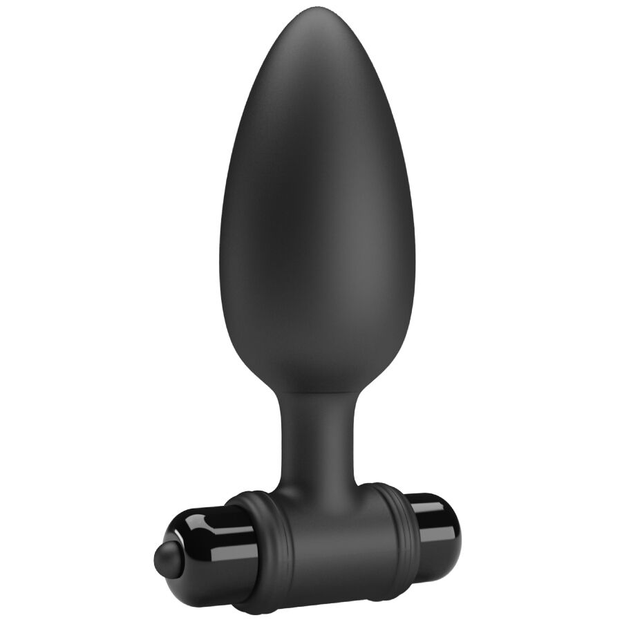 Plug anal vibrant Super Power en silicone — vue de profil
