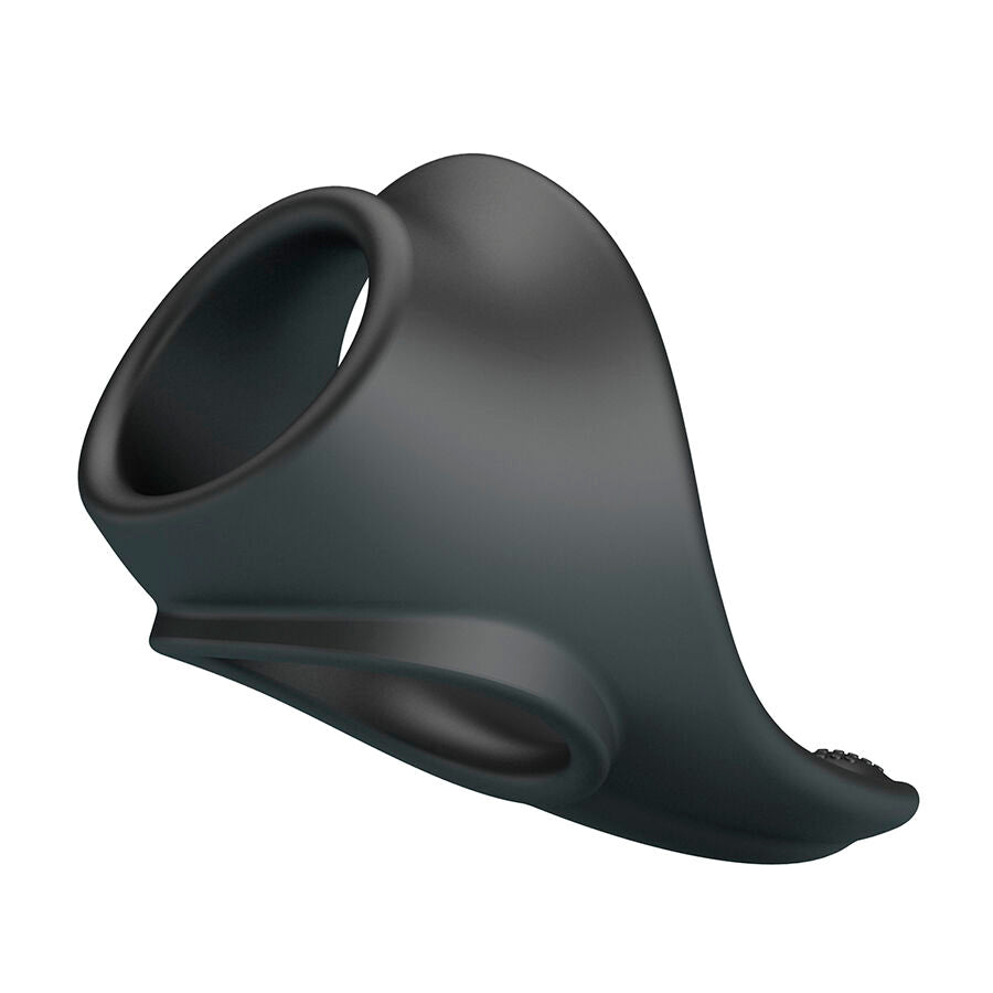 Anneau pénien ergonomique avec stimulateur périnéal Zadok — vue de profil