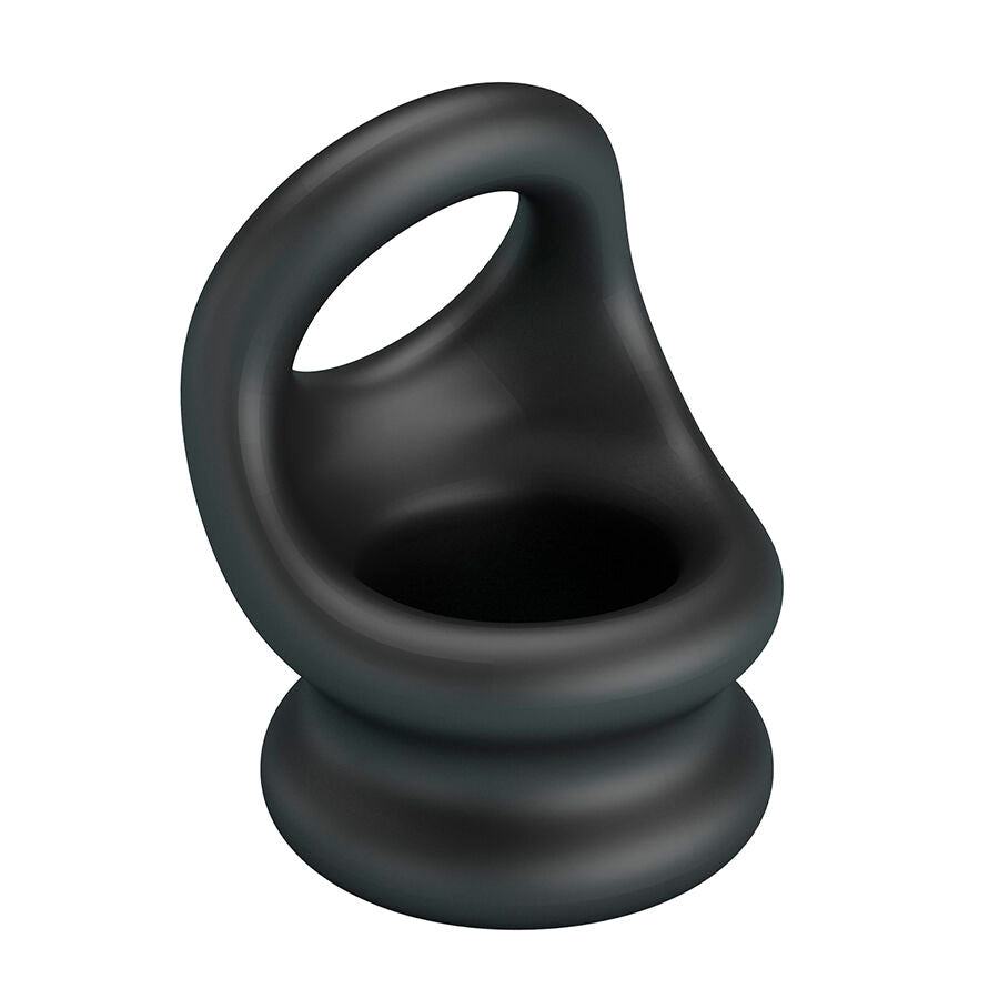 Oberon anneau pénien en silicone souple — détail texture surface