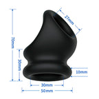 Oberon anneau pénien en silicone souple — vue rapprochée