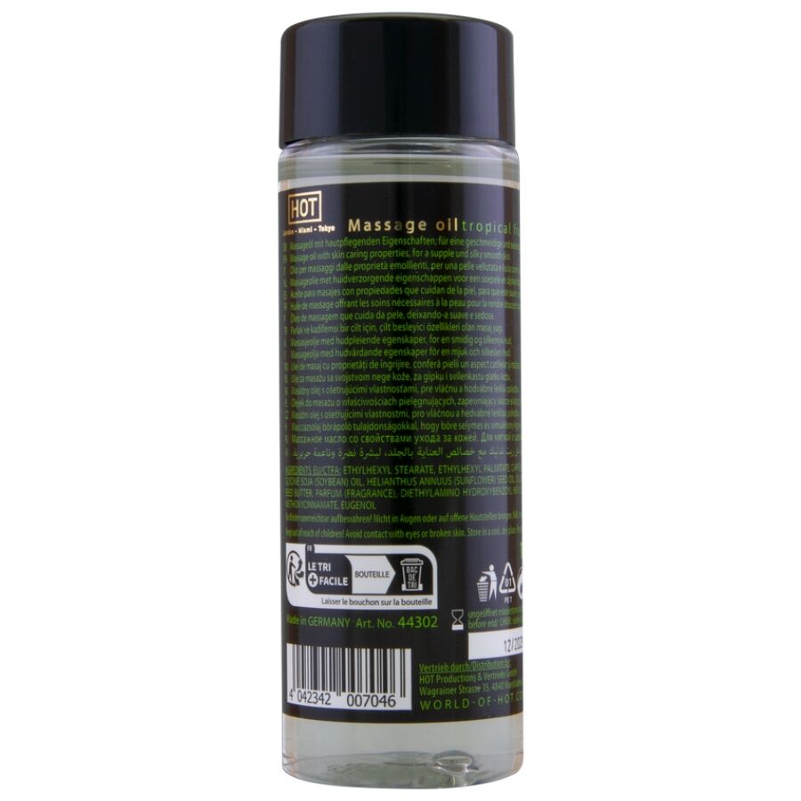 Huile de massage parfum fruits tropicaux 100 ml — détail produit