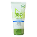 Tube Bio lubrifiant base eau Super 50 ml HOT de face, bandeau bleu et logo eco, lubrifiant bio au carraghenane doux pour la zone intime.