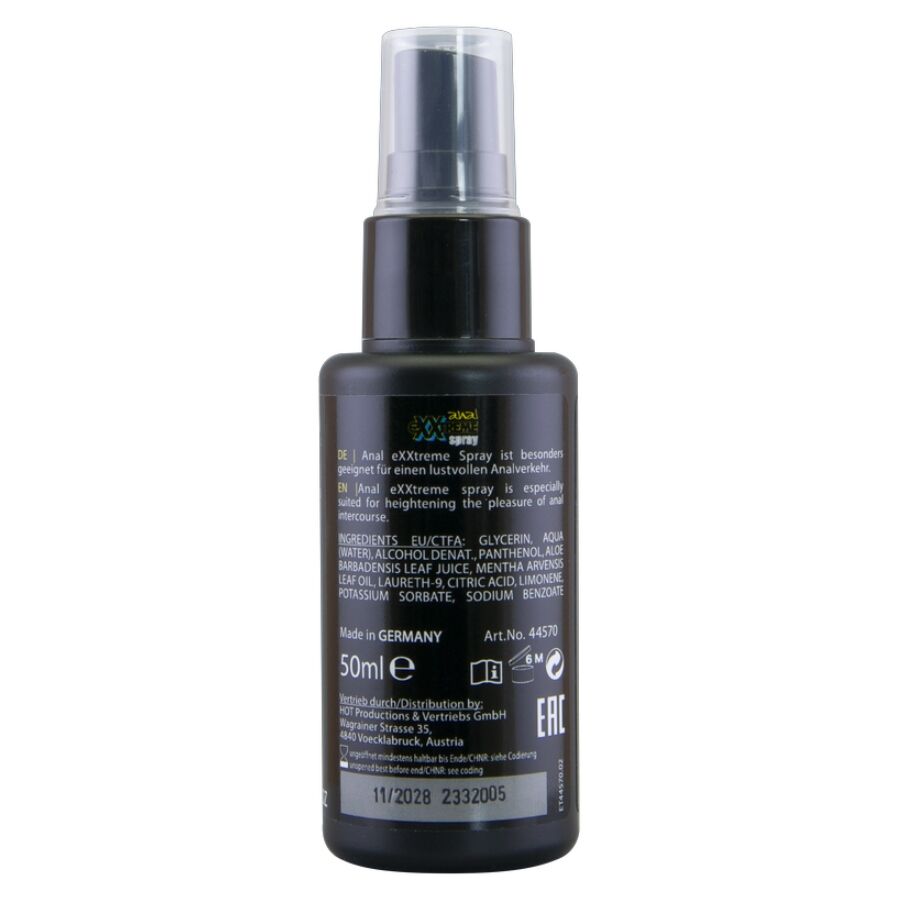 Spray anal confort à l'aloe vera et menthe 50 ml — vue de dos