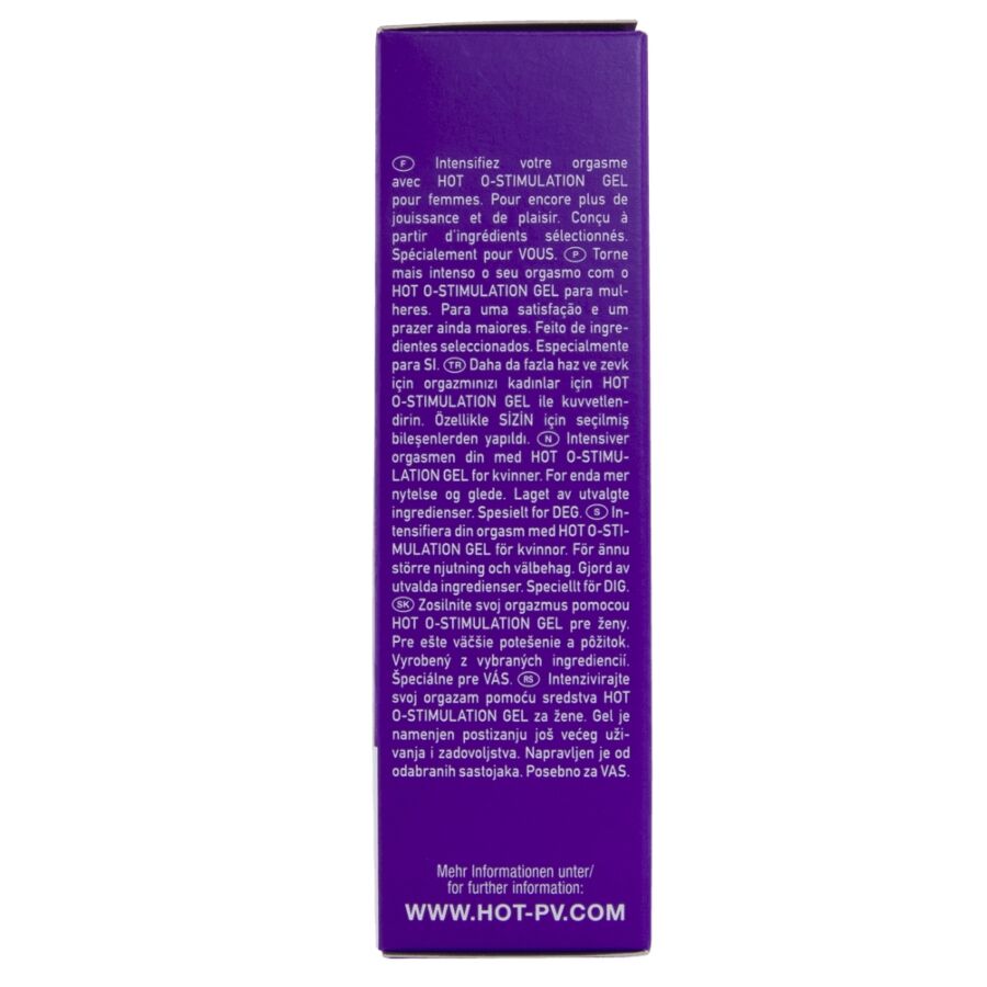 Gel stimulant femme effet chaleur — détail texture surface