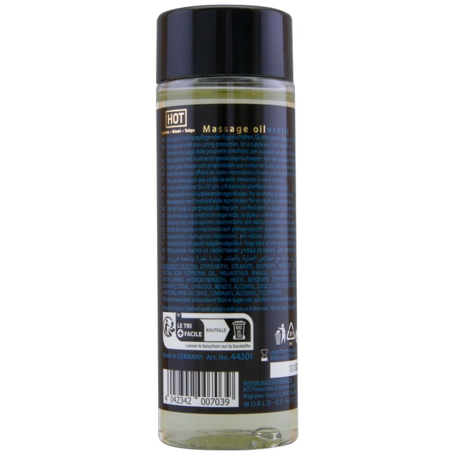 Huile de massage parfum exotique 100 ml — détail produit