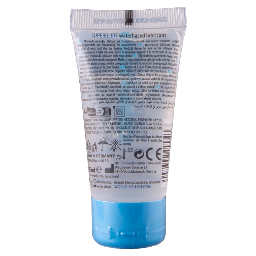Lubrifiant à base d'eau glisse prolongée 30 ml — détail produit