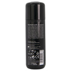 Dos du flacon Premium Glide lubrifiant silicone 50 ml, notice multilingue et pictogrammes CE, lubrifiant soyeux compatible preservatifs.