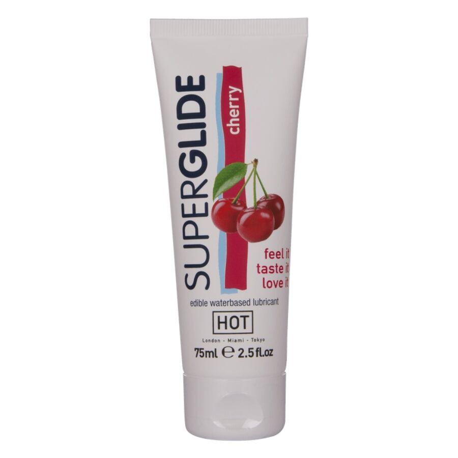 Lubrifiant gourmand comestible à la cerise 75 ml — vue principale
