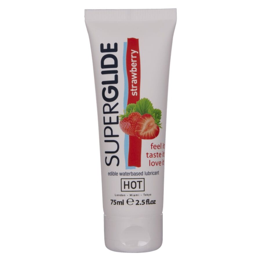 Superglide lubrifiant comestible fraise 75 ml — vue principale