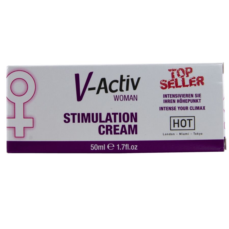 Crème stimulante femme V-Activ aux huiles essentielles — vue de dos