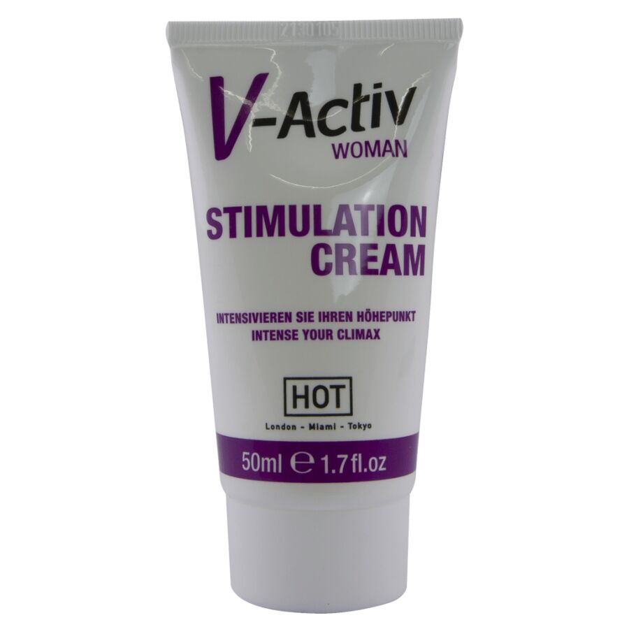 Crème stimulante femme V-Activ aux huiles essentielles — détail produit