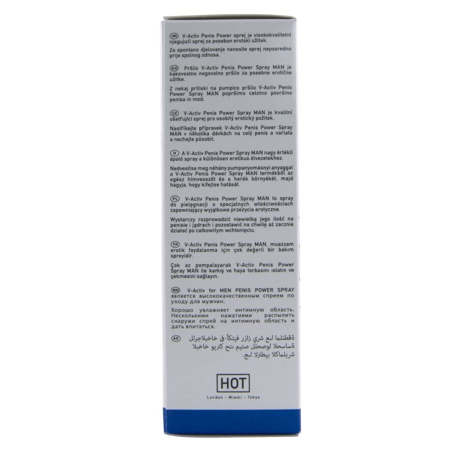 Spray stimulant pour homme V-Activ — détail texture surface