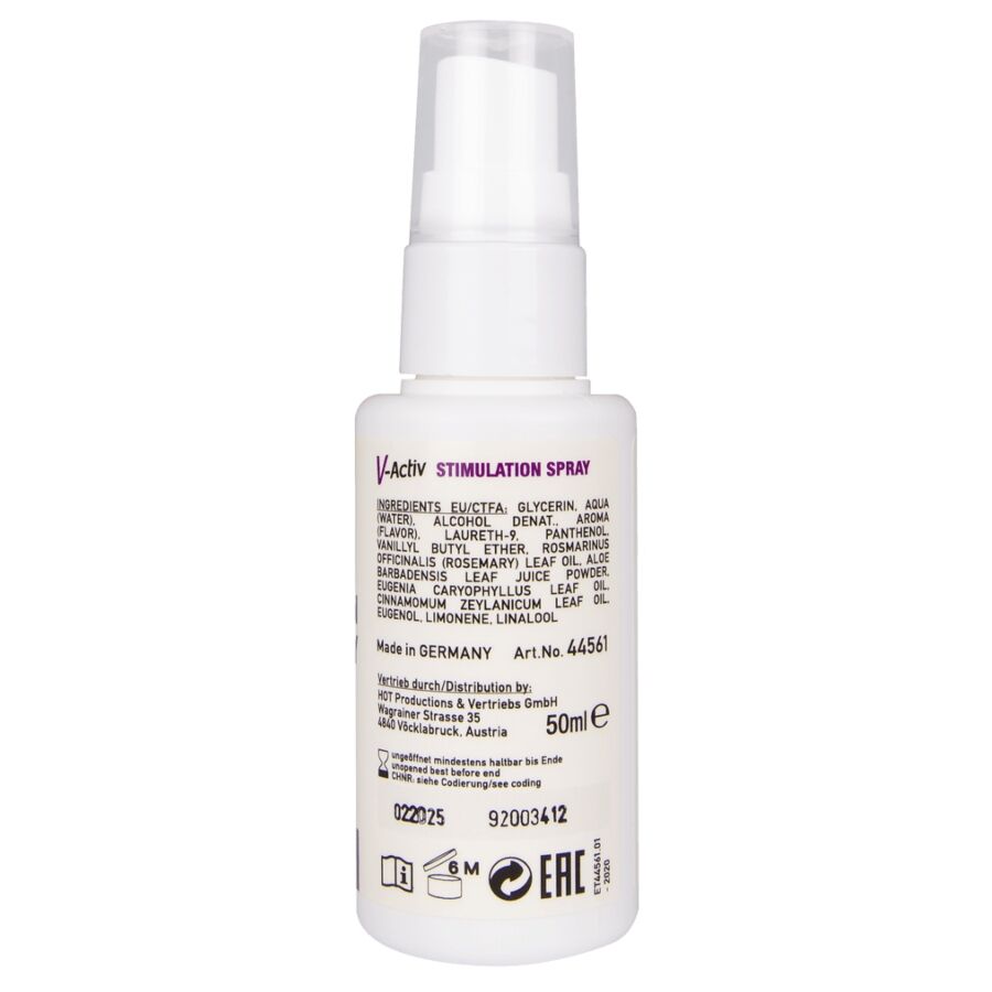 Spray stimulant intime pour femme 50 ml — vue de profil