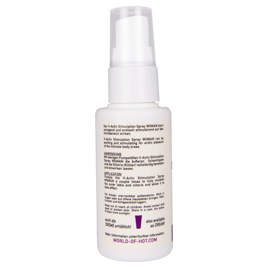 Spray stimulant intime pour femme 50 ml — vue de dos
