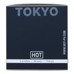 Boite bleu nuit Tokyo Sensual Woman Hot avec adresse web, parfum femme aux pheromones de 30 ml aux notes florales et fruitees.