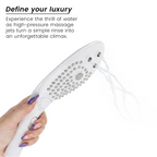 Pommeau de douche Womanizer Wave blanc avec jet haute pression