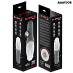 Emballage Blow-R Jamyjob, recto et verso avec pictogrammes et description des fonctions