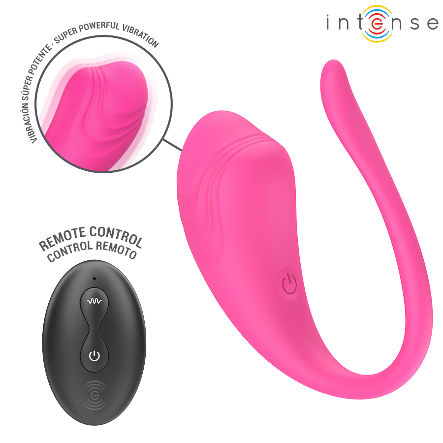 Œuf vibrant Olivia avec télécommande — vue de profil