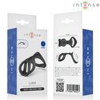 Liam anneau pénis — packaging recto-verso avec schéma des dimensions