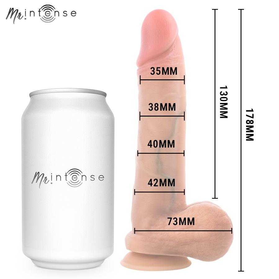 Gary Gode Réaliste Silicone avec Testicules Intense — vue rapprochée