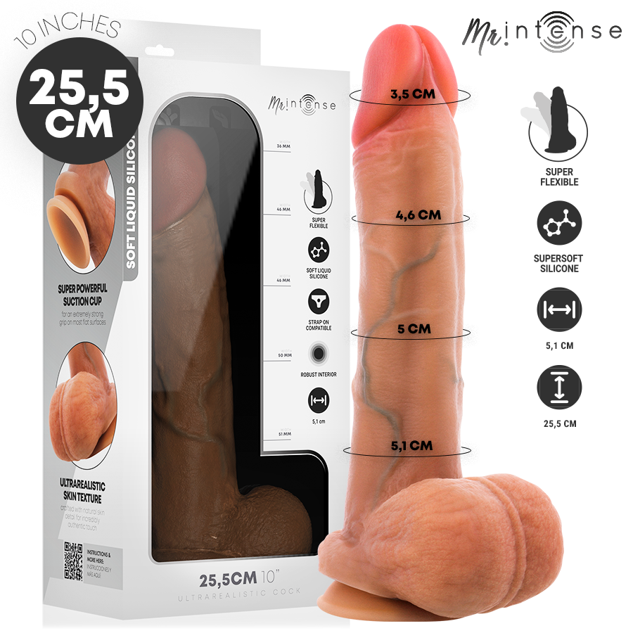 Gary Gode Réaliste Silicone avec Testicules Intense — détail texture surface