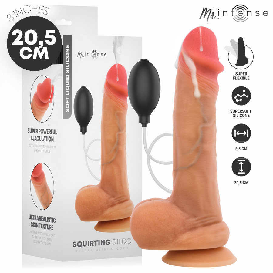 Gode éjaculant Danny Mr Intense silicone — emballage produit