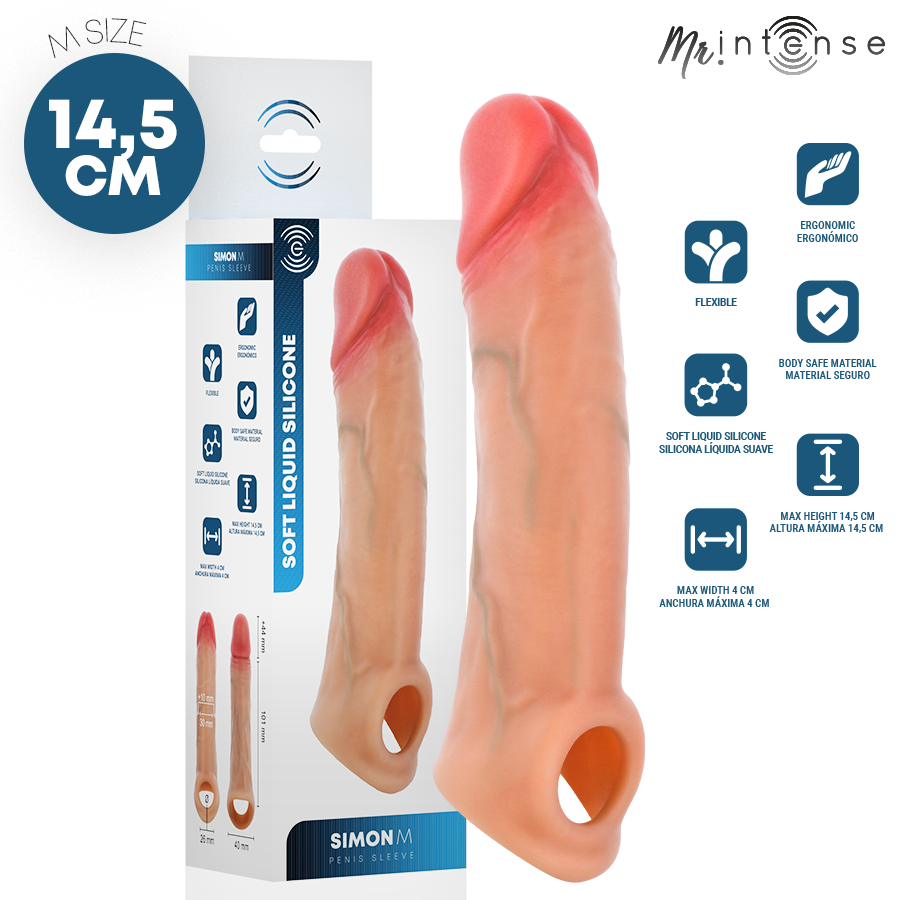Gaine à pénis Simon ultra-réaliste Intense — emballage produit