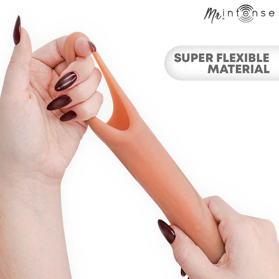 Gaine à pénis vibrante Arnold Mr Intense silicone avec téléc — finition matière