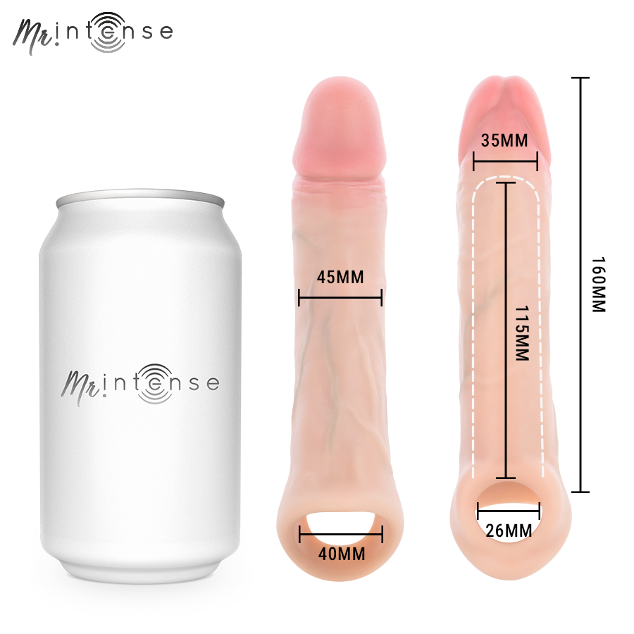 Gaine à pénis vibrante Arnold Mr Intense silicone avec téléc — détail produit
