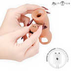 Gaine à pénis vibrante Arnold Mr Intense silicone avec téléc — détail texture surface