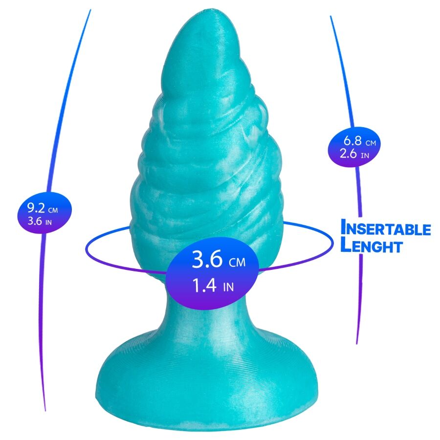 Plug anal SILEXD Melty Fantasy 9,2 cm silicone liquide thermoréactif