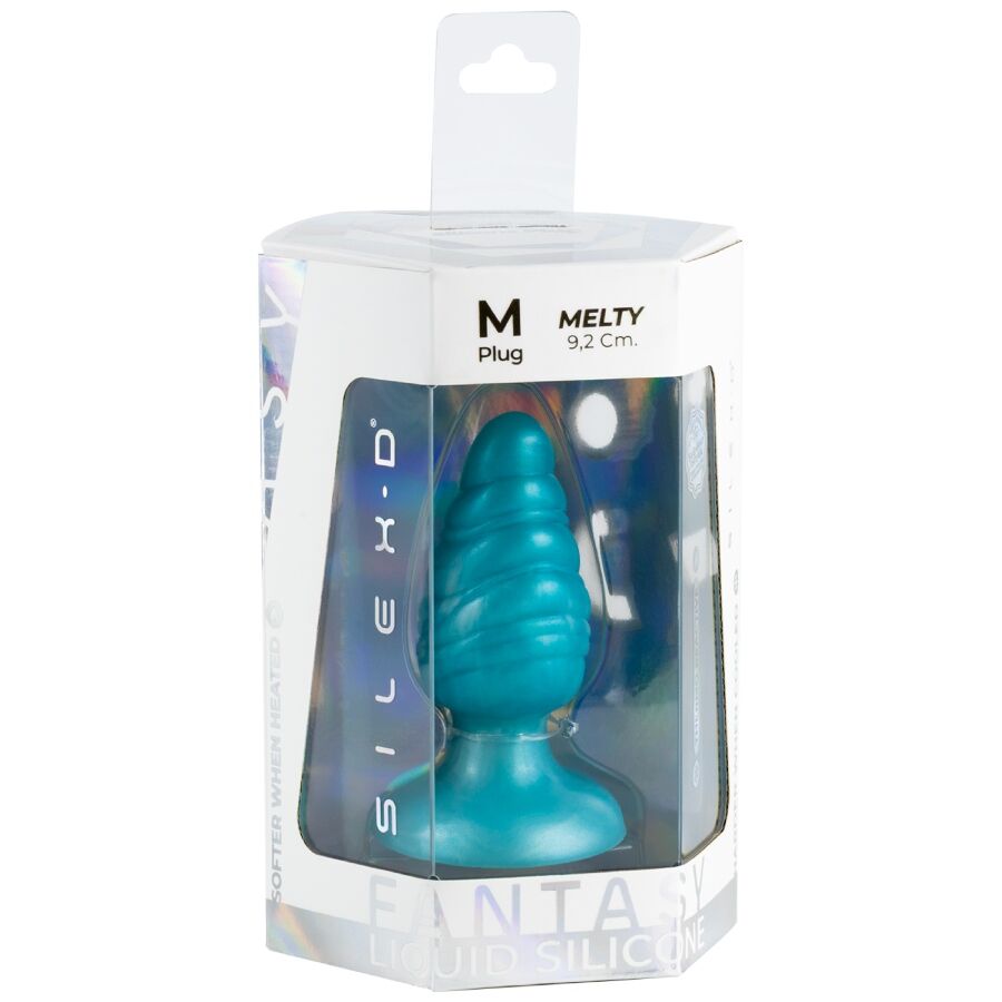 Plug anal SILEXD Melty Fantasy 9,2 cm silicone liquide thermoréactif