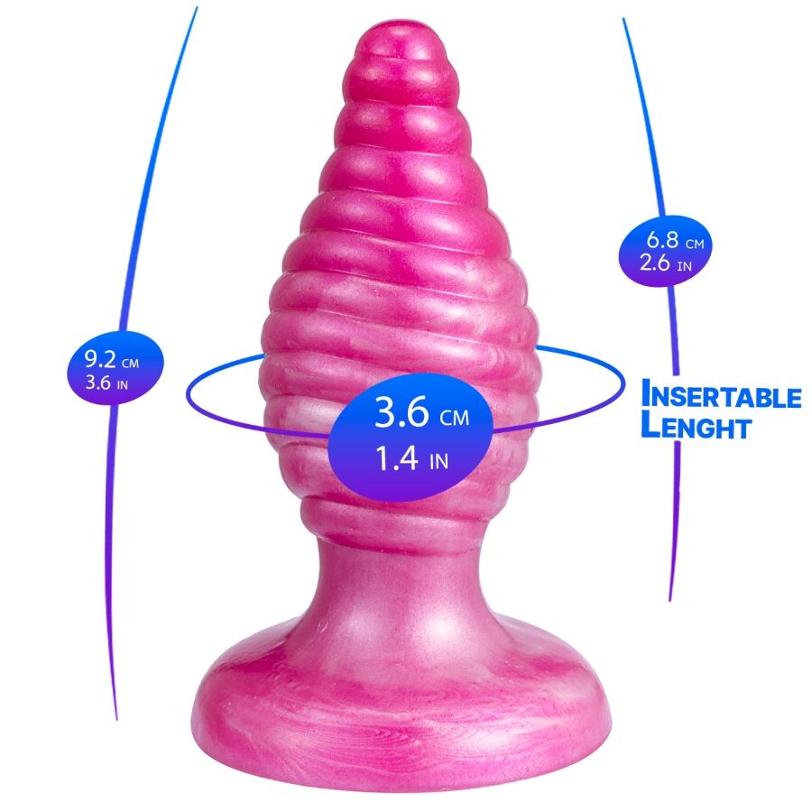 Plug anal SILEXD Cherry Fantasy 9,2 cm silicone liquide thermoréactif