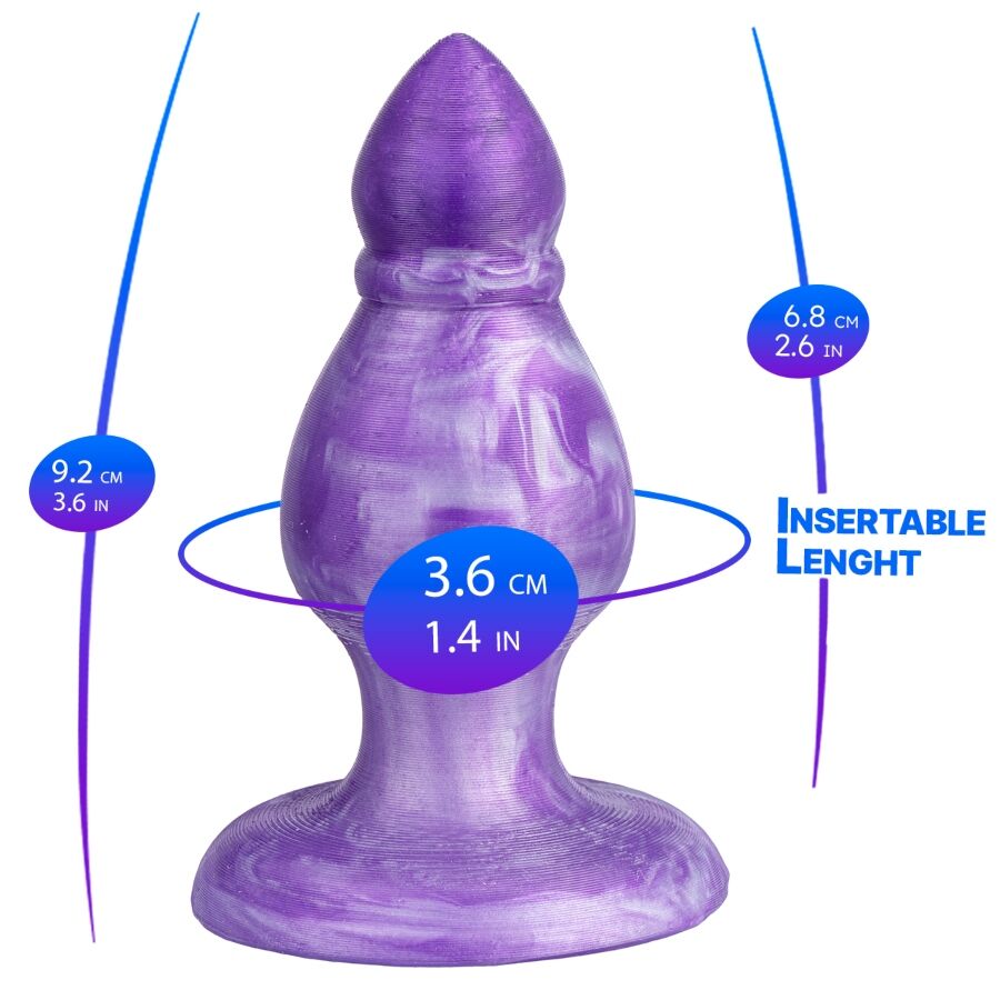 Plug anal SILEXD Queen Fantasy 9,2 cm silicone liquide thermoréactif