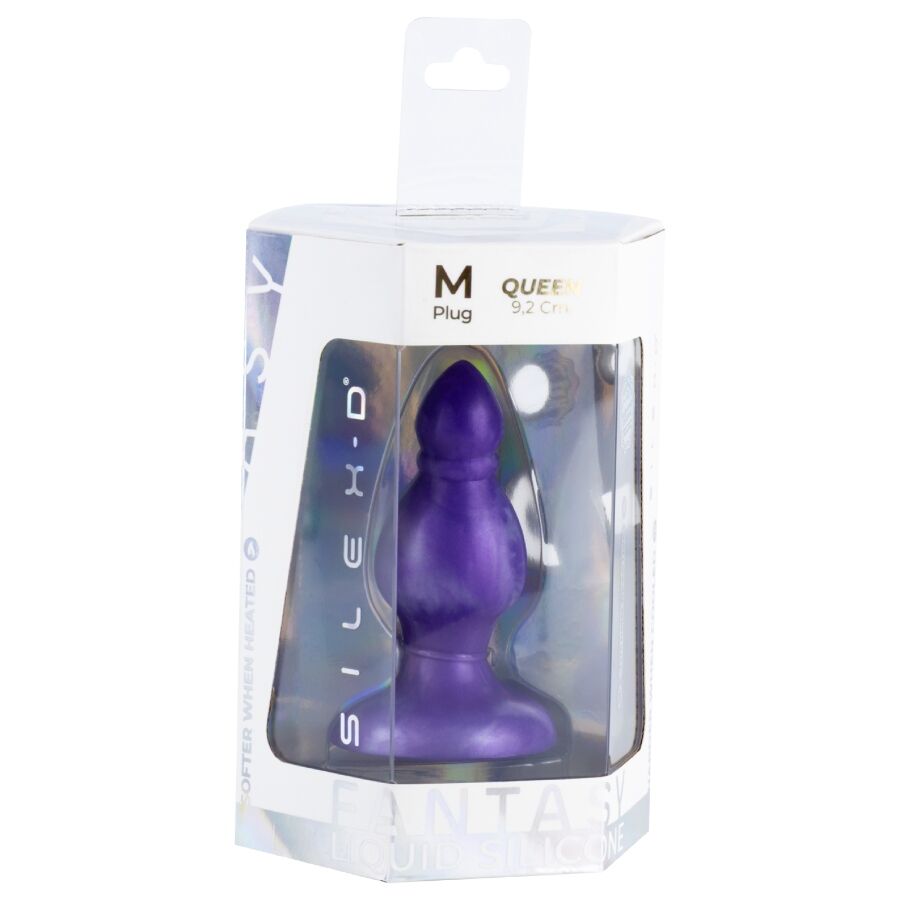 Plug anal SILEXD Queen Fantasy 9,2 cm silicone liquide thermoréactif