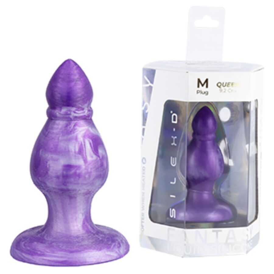 Plug anal SILEXD Queen Fantasy 9,2 cm silicone liquide thermoréactif