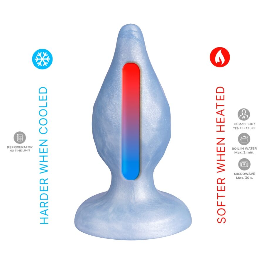 Plug anal SILEXD Diamond Fantasy 9,2 cm silicone liquide thermoréactif