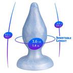 Plug anal SILEXD Diamond Fantasy 9,2 cm silicone liquide thermoréactif