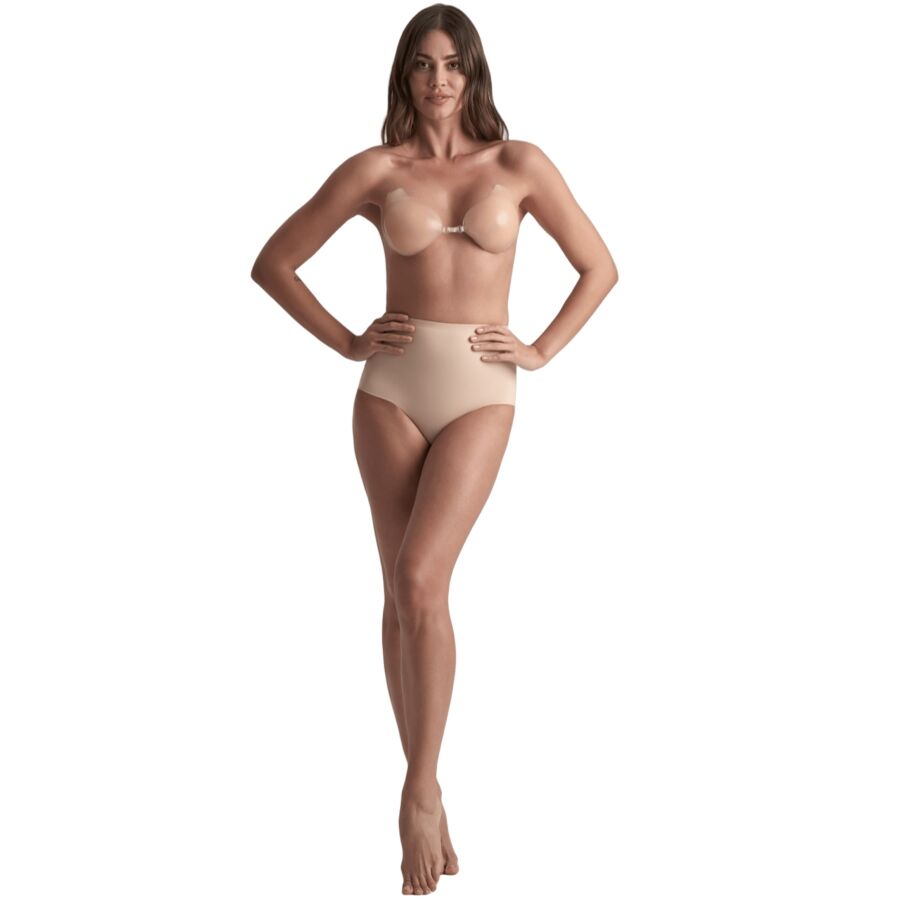 Bye Bra Copas de Silicona Adhésives Beige Bonnet A — vue de dos