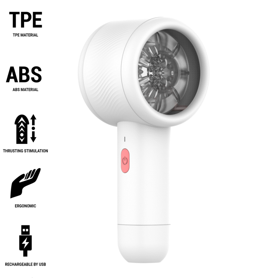 Masturbateur télescopique à va-et-vient — détail produit