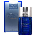 Coffret bleu Twilight Pheromone Men HOT 50 ml avec son flacon bleu et bouchon argente, parfum homme aux pheromones eau de parfum.