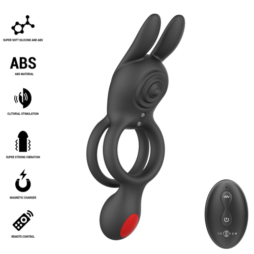 Anneau vibrant lapin pour couple télécommandé — détail produit