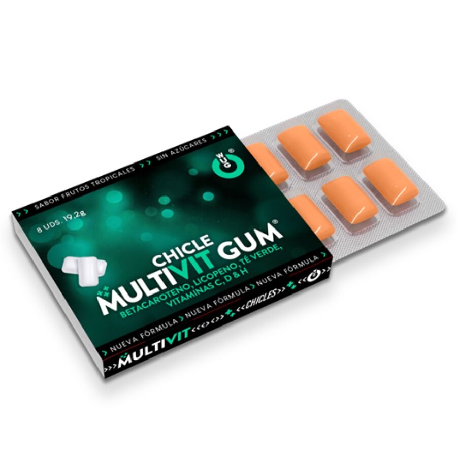 Gommes à mâcher multivitaminées saveur tropicale — vue principale
