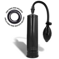 Pompe a penis Intense a cylindre fume gradue, tuyau flexible et poire de pompage manuelle, anneau penien offert, dispositif d'aspiration pour favoriser l'erection.