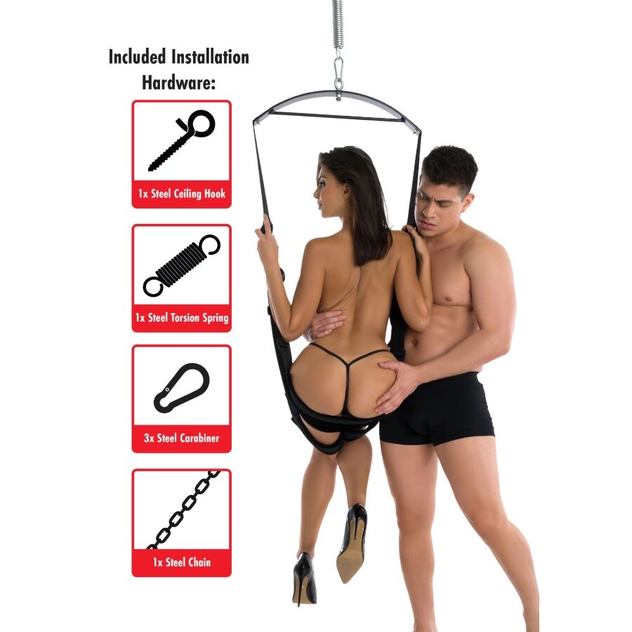Balançoire sexuelle Anchor Lovers à suspendre — vue de profil