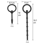Plugs urétraux ergonomiques en silicone lot de 2 — vue de dos